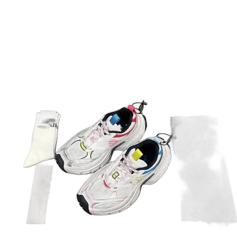 Balenciaga Triple S White Sneakers: Unisex Street Style