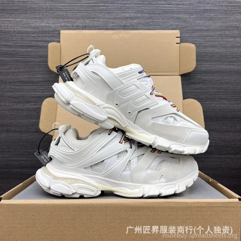 Balenciaga Triple S White Deconstructed Unisex Sneakers