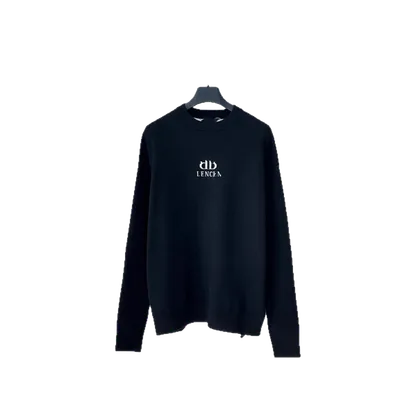 Balenciaga Unisex Black Hoodie - Cotton Logo Sweatshirt