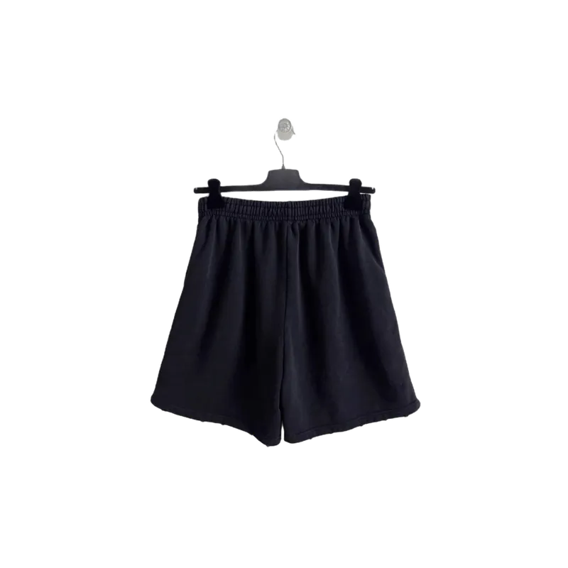 Balenciaga Unisex Black Shorts: Soft Summer Casual