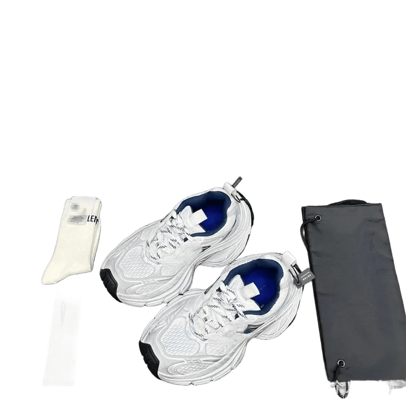 Balenciaga White Chunky Sole Sneakers Unisex Street Style