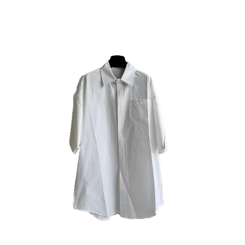Balenciaga White Cotton Shirt: Classic Unisex Urban Style