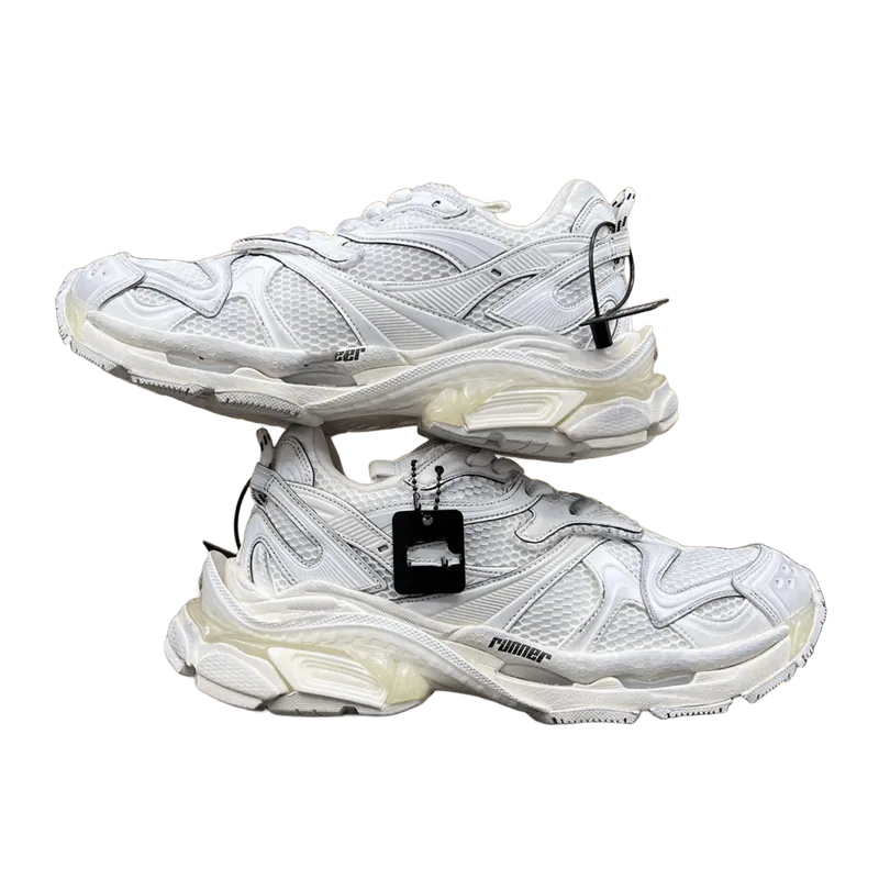 Balenciaga White Mesh Dad Sneakers Unisex Street Style