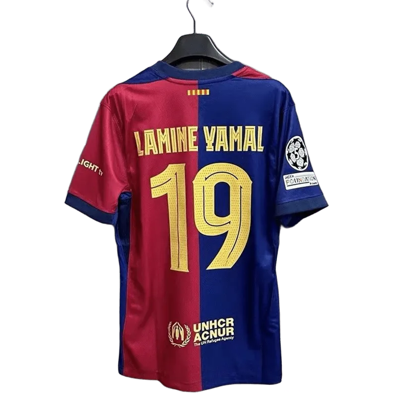 FC Barcelona Soccer Jersey: Red & Blue, Quick-Dry, Unisex