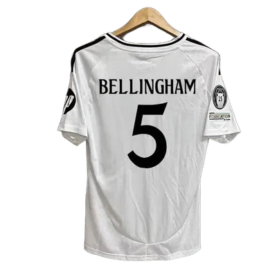 Bellingham 5 White Football Jersey - Quick-Dry Breathable Shirt