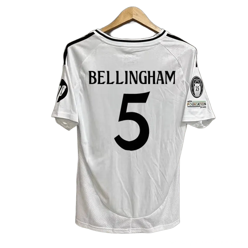 Bellingham 5 White Football Jersey - Quick-Dry Breathable Shirt