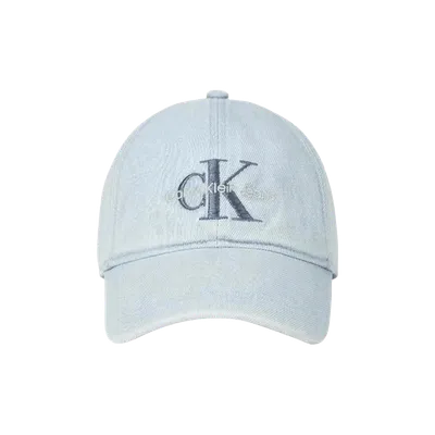 Calvin Klein CK Logo Light Blue Cotton Baseball Cap
