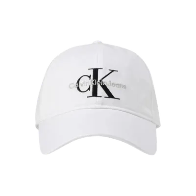Calvin Klein White Baseball Cap: UV Protection, Embroidered, Unisex