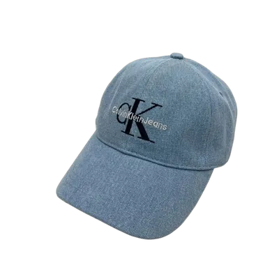 Calvin Klein Light Blue Cotton Baseball Cap | Unisex Sun Hat