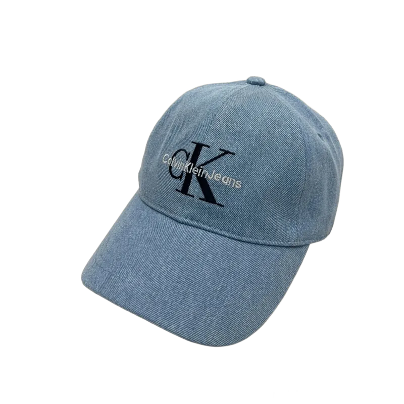 Calvin Klein Light Blue Cotton Baseball Cap | Unisex Sun Hat