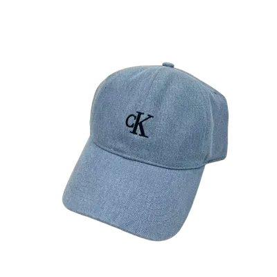 Calvin Klein Unisex Light Blue Cotton Baseball Cap CK Logo