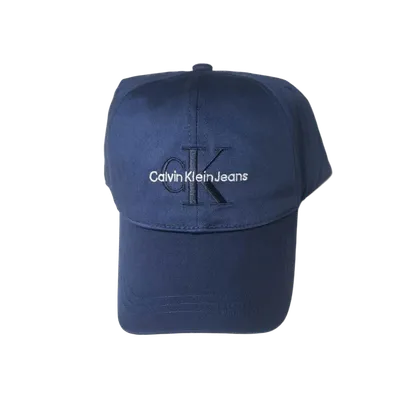 Calvin Klein Unisex Navy Cotton Baseball Cap for Sun Protection