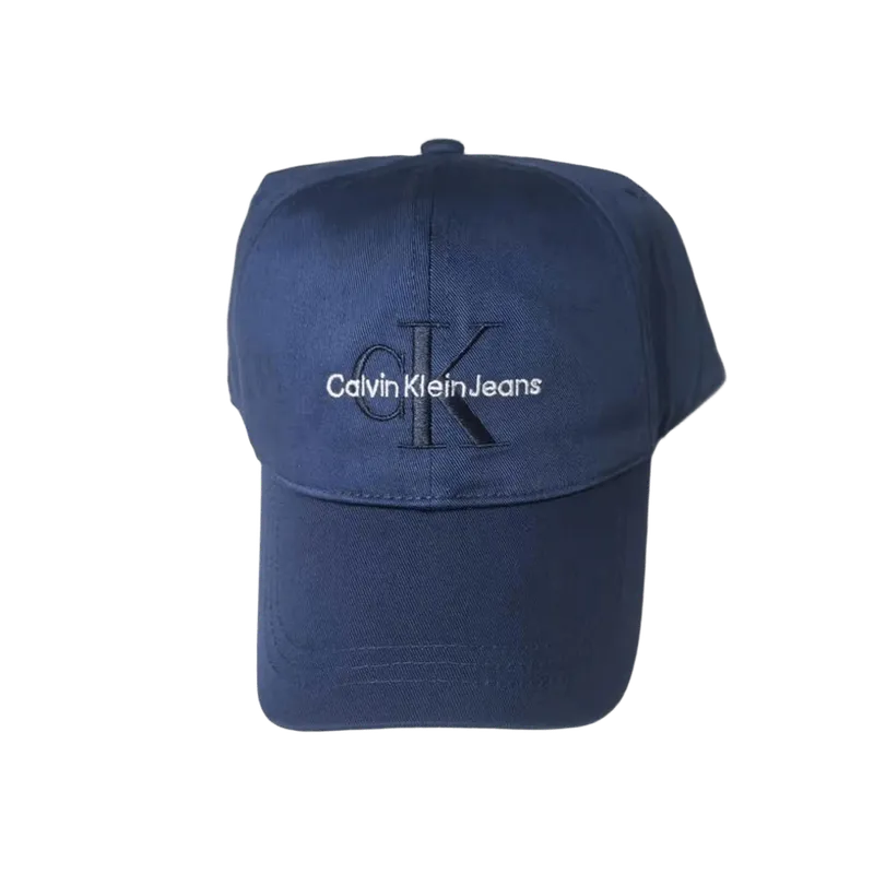 Calvin Klein Unisex Navy Cotton Baseball Cap for Sun Protection
