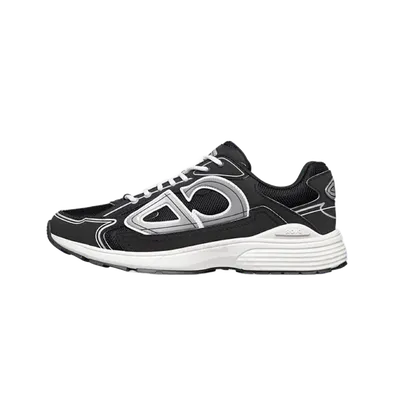 Dior Black Mesh Leather Unisex Sneakers