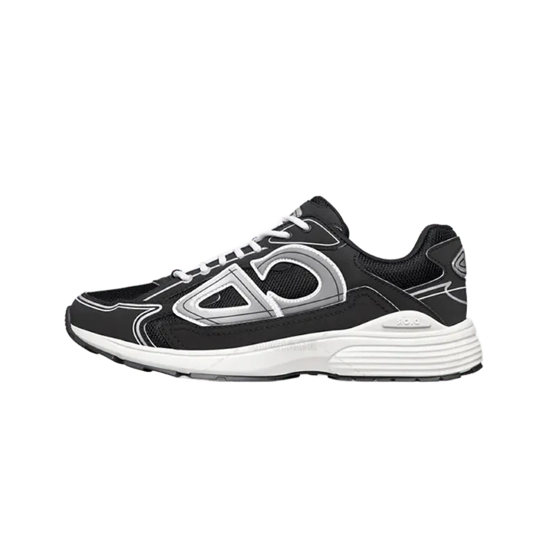 Dior Black Mesh Leather Unisex Sneakers