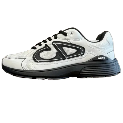 Dior CD Logo White Leather Mesh Unisex Sneakers