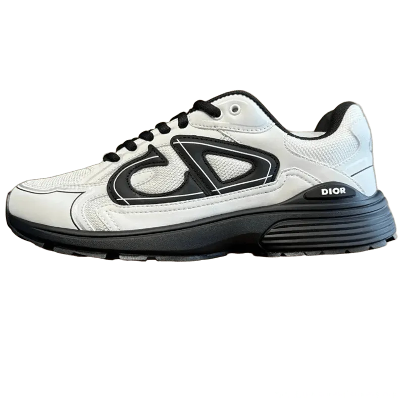 Dior CD Logo White Leather Mesh Unisex Sneakers