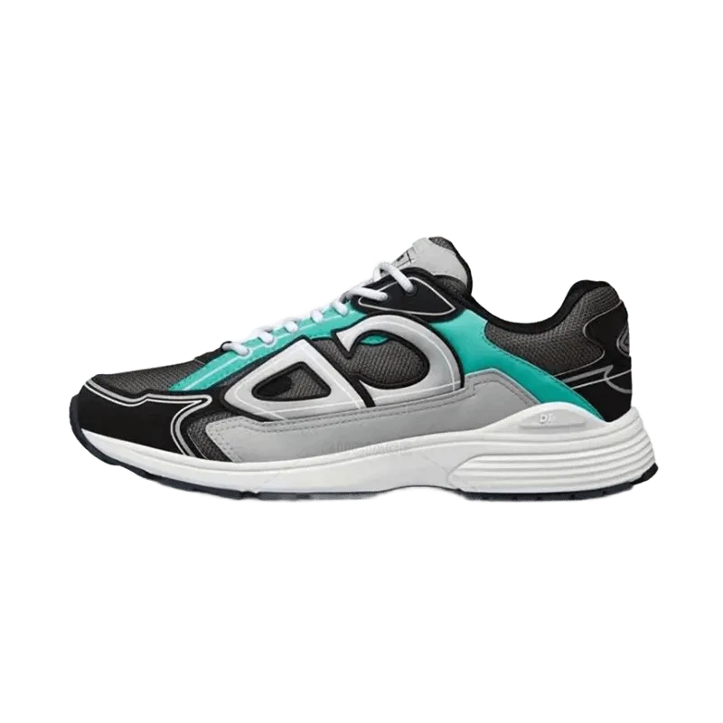 Dior Mesh Sneakers: Black, Grey & Green | Unisex Sport Shoes