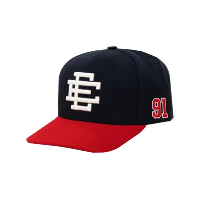 EE Navy Red Cotton Baseball Cap: UV Protection, Unisex