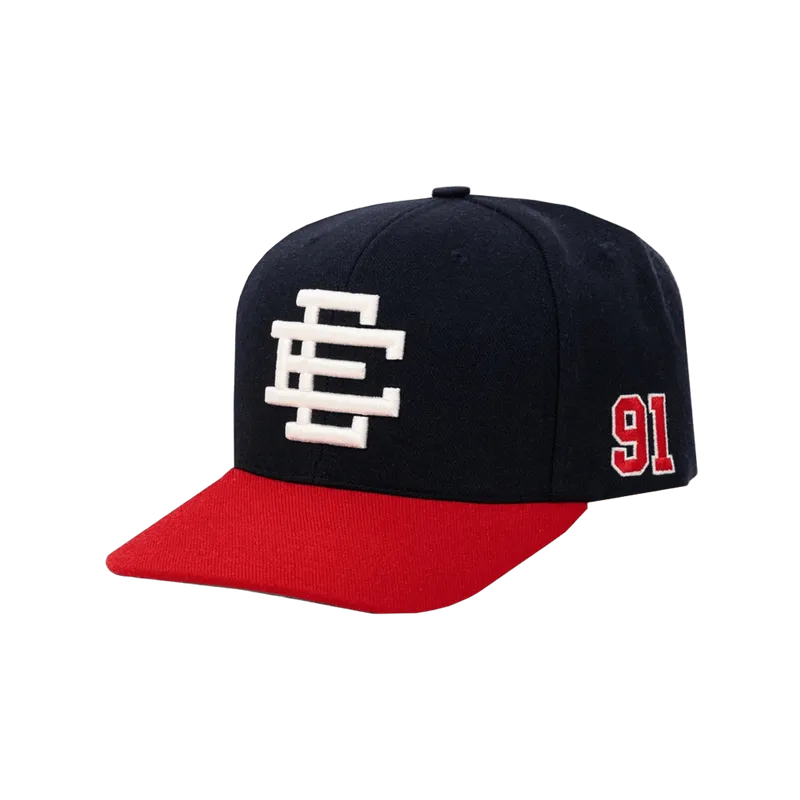 EE Navy Red Cotton Baseball Cap: UV Protection, Unisex