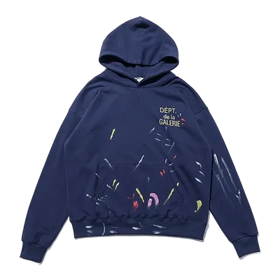 GALLERY DEPT. Retro Blue Graffiti Hoodie | Vintage Streetwear