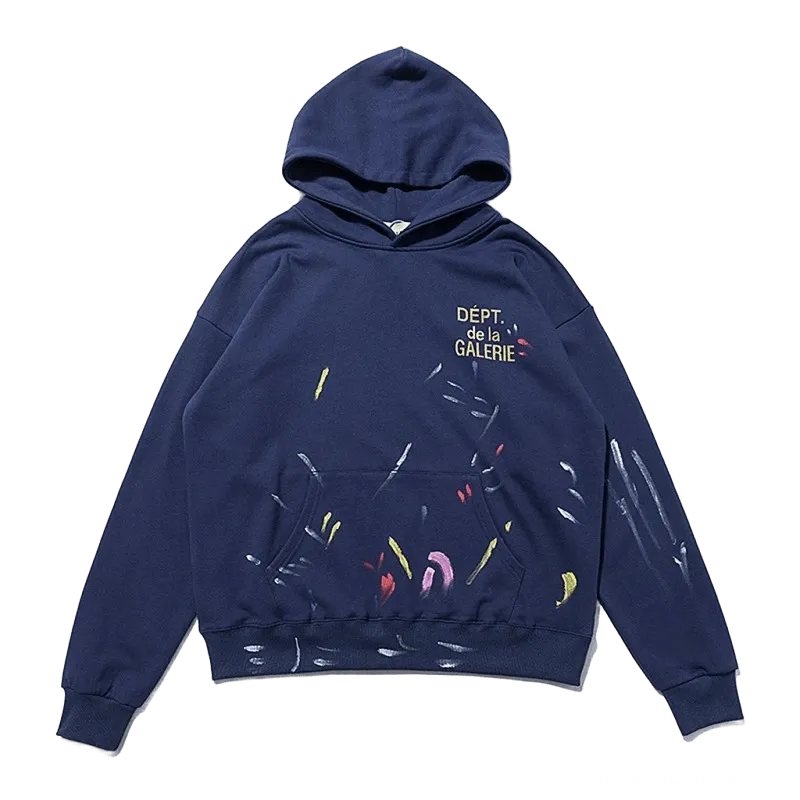 GALLERY DEPT. Retro Blue Graffiti Hoodie | Vintage Streetwear
