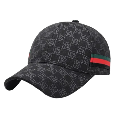 Gucci Black Baseball Cap with Logo Print, Unisex