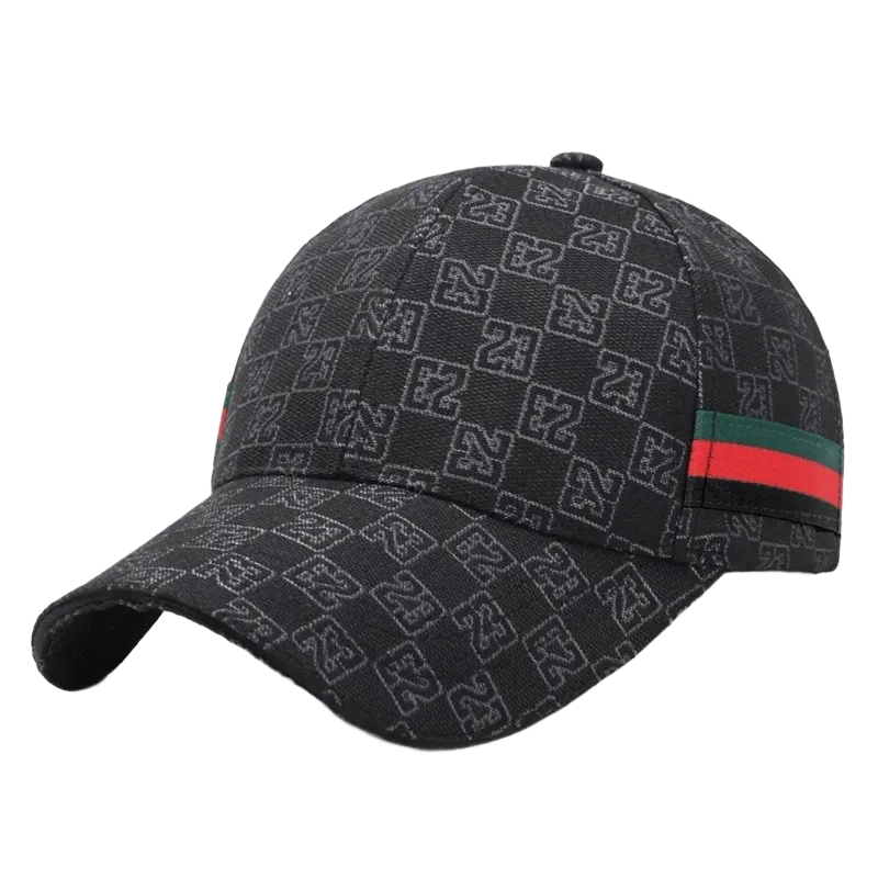 Gucci Black Baseball Cap with Logo Print, Unisex