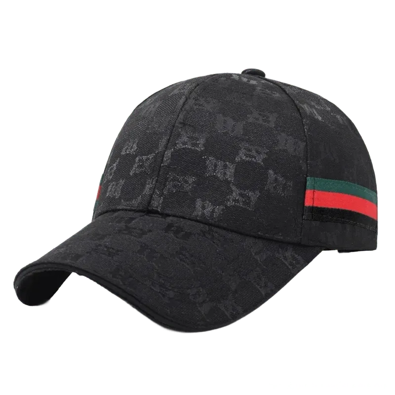 Gucci Black Cotton Baseball Cap: Unisex Logo Hat