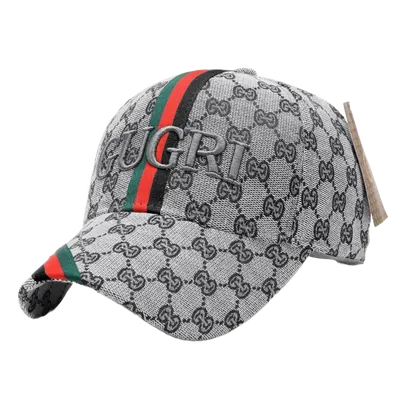Gucci GG Logo Grey Baseball Cap - Unisex