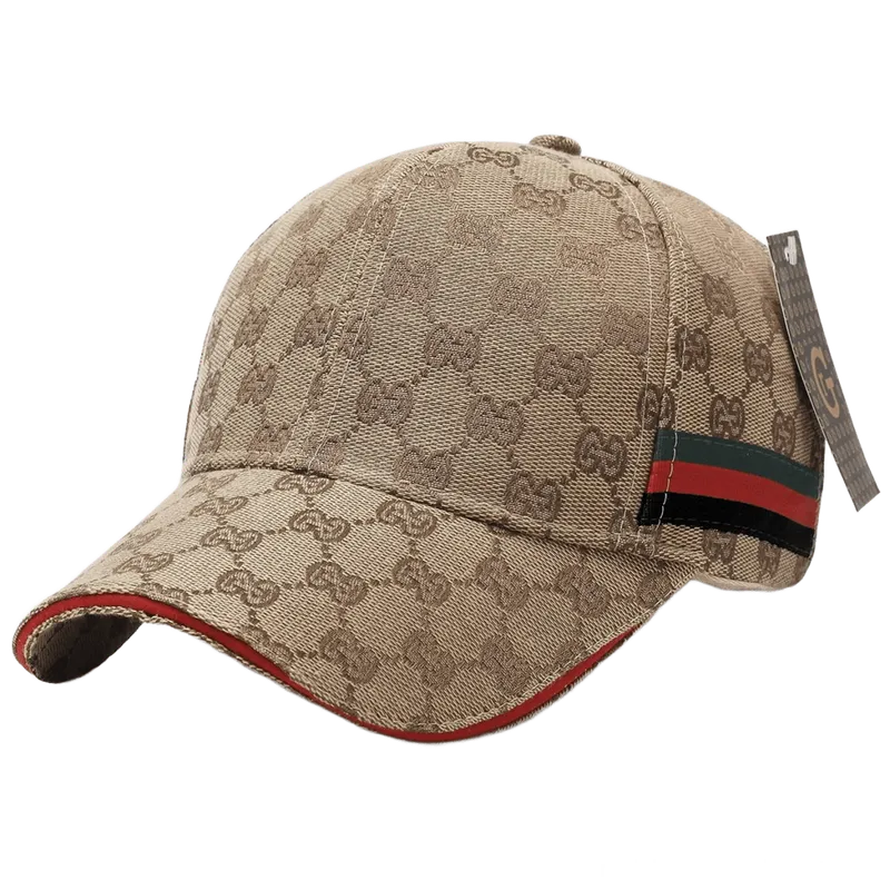Gucci GG Print Baseball Cap Retro Unisex Sun Hat Beige