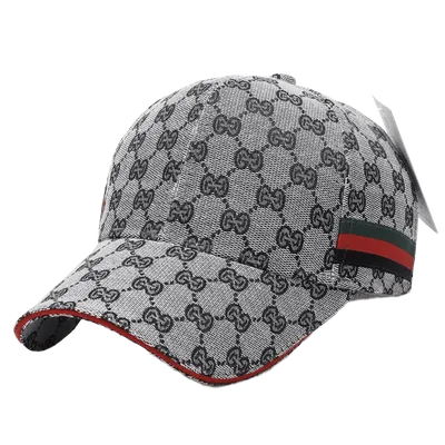 Gucci GG Print Baseball Cap, Grey Unisex Hat