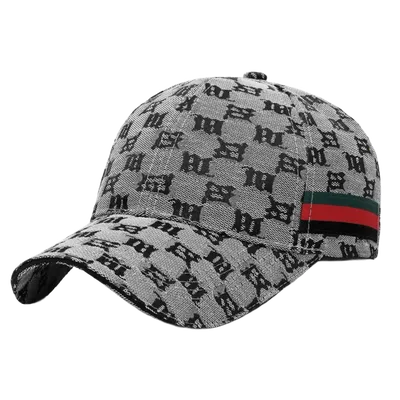 Gucci Grey GG Print Baseball Cap: Unisex Summer Hat