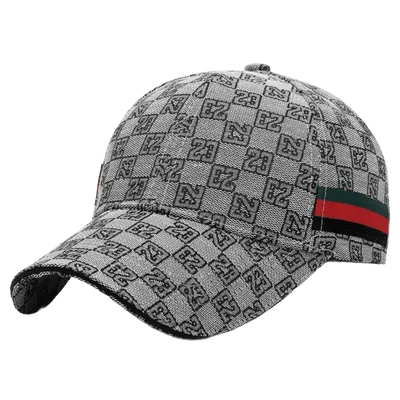 Gucci Grey Iconic Logo Baseball Cap, Unisex Sun Hat