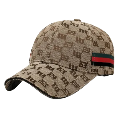 Gucci Khaki Baseball Cap: Retro Unisex Hat with Logo