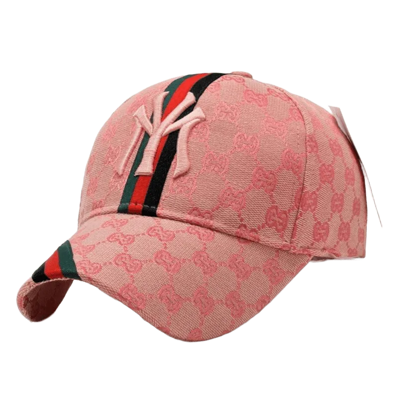 Gucci Pink GG Print Baseball Cap Unisex Sun Hat