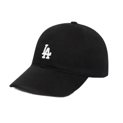 LA Dodgers Black Cotton Baseball Cap, Unisex Hat