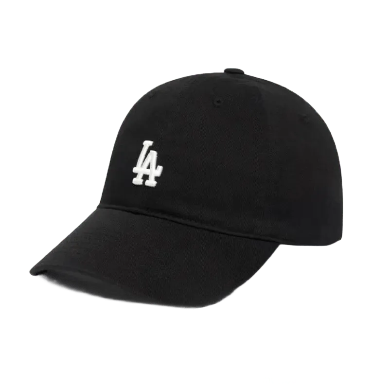 LA Dodgers Black Cotton Baseball Cap, Unisex Hat
