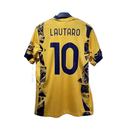 Lautaro #10 Yellow Football Jersey - Quick-Dry Polyester