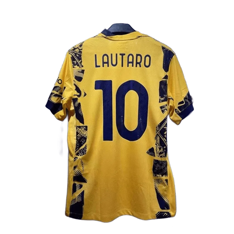 Lautaro #10 Yellow Football Jersey - Quick-Dry Polyester