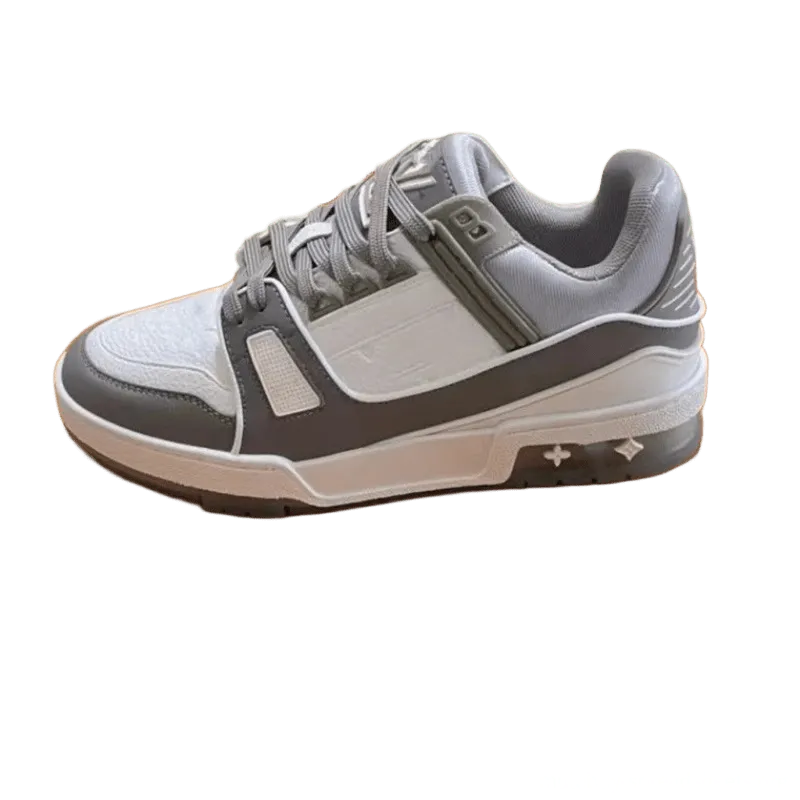 Louis Vuitton Grey White Unisex Sneakers, Comfort & Style