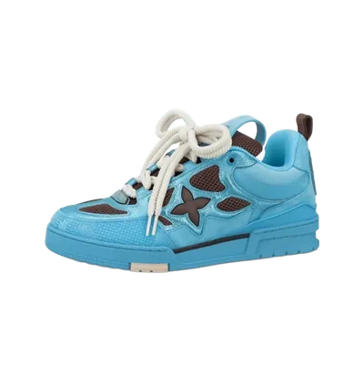 Louis Vuitton Light Blue Star Leather Sneakers