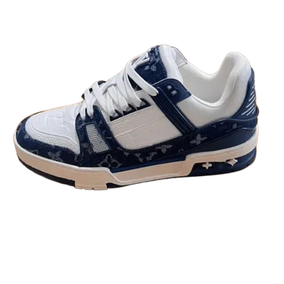 Louis Vuitton Monogram Blue White Unisex Sneakers