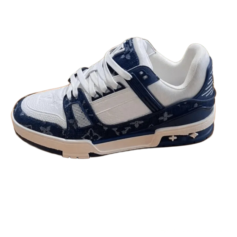 Louis Vuitton Monogram Blue White Unisex Sneakers