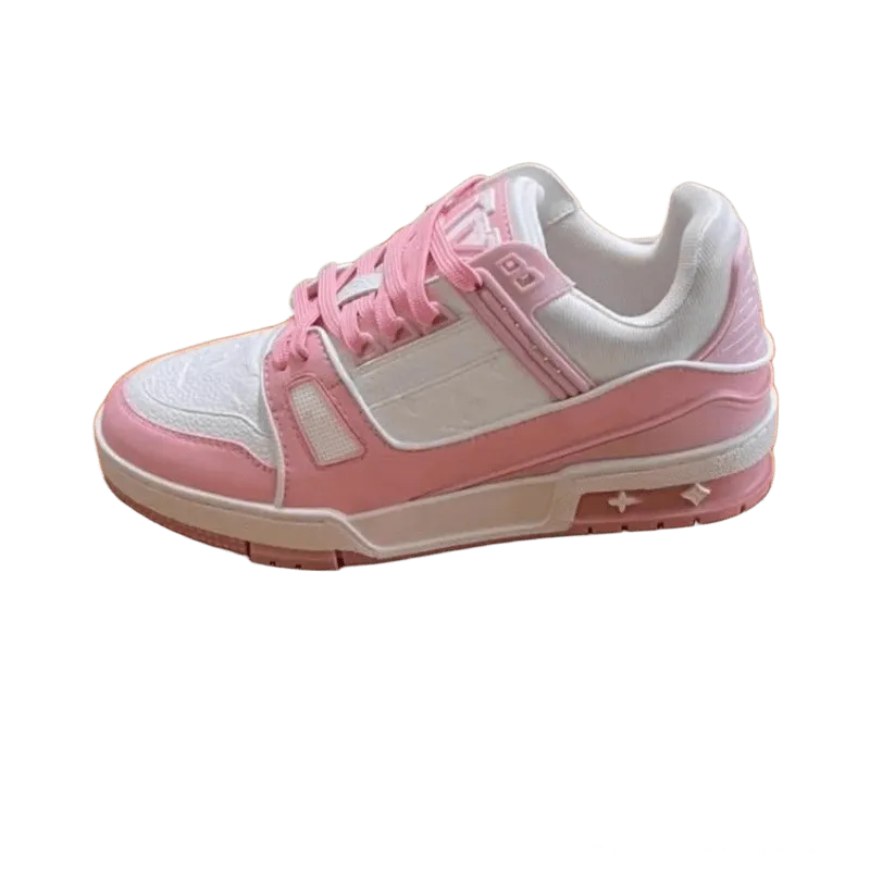 Louis Vuitton Pink Minimalist Sneakers | Unisex Daily Shoes