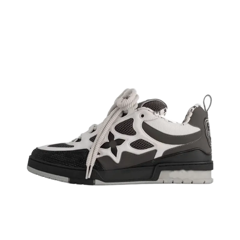 Louis Vuitton Star Leather Mesh Sneakers - Black & White