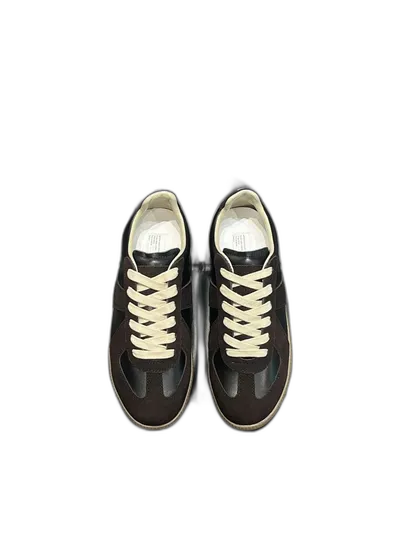 Maison Margiela Brown Leather & Suede Unisex Sneakers
