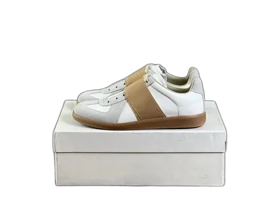Maison Margiela Off-White Leather Retro 90s Sneakers