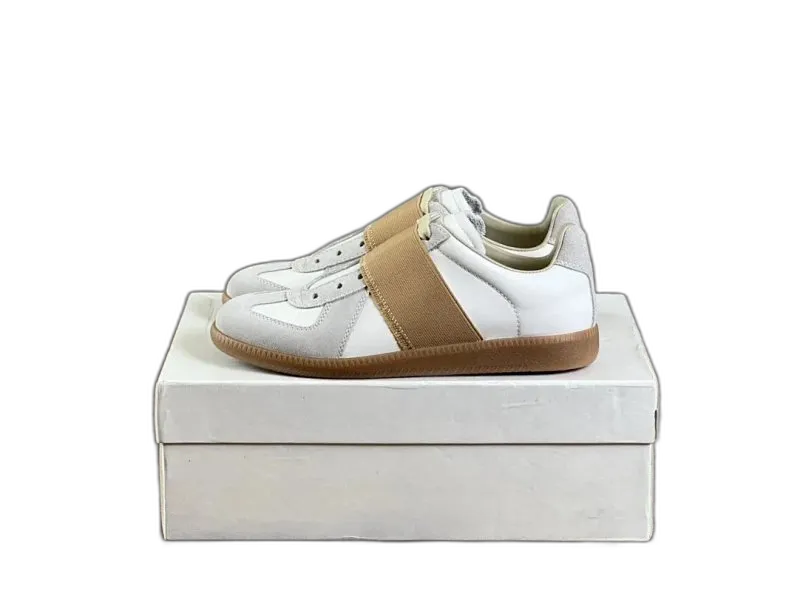 Maison Margiela Off-White Leather Retro 90s Sneakers