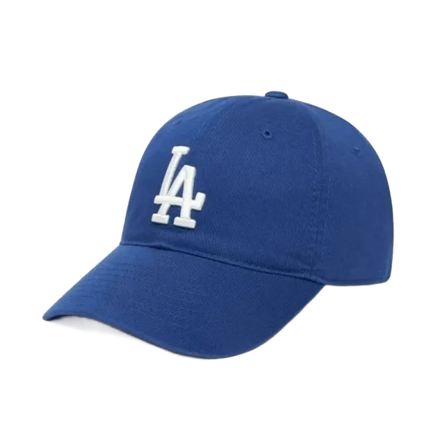 MLB Classic Blue Cotton Baseball Cap - LA Embroidery, Unisex